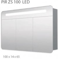 INTEDOOR zrcadlová skříňka PIR ZS 100 LED - osvětlení LD, zásuvka, vypínač